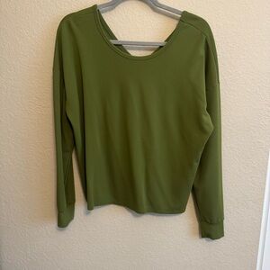 Cabi Turnaround Olive Green Top - Size Medium